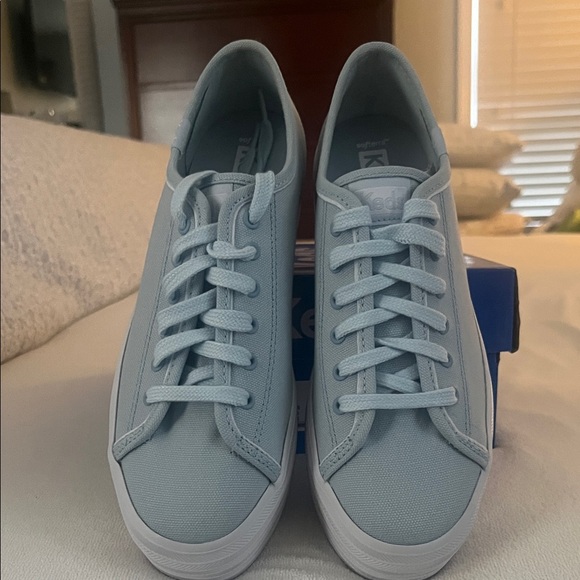 Keds Platform Sneakers in Soft Blue Brand New - Picture 3 of 8